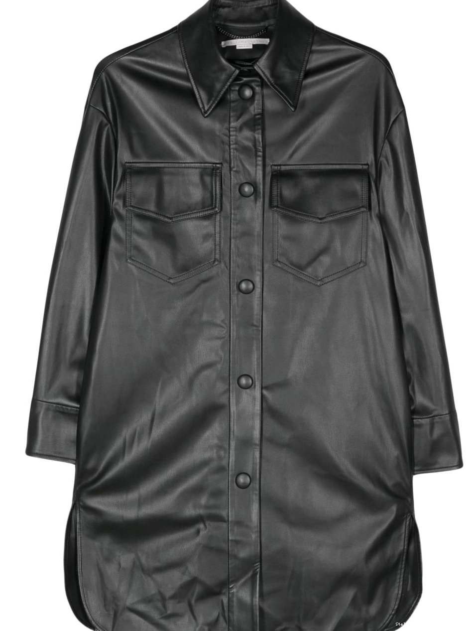 Cheap overshirt Women McCartney Stella faux-leather 0726